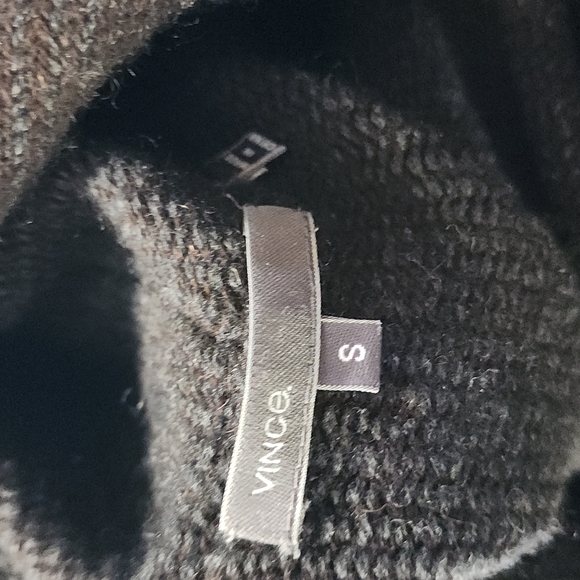 VINCE CASHMERE WOOL ALPACA MIX BLACKET THICK OVERSIZED SWEATER - Picture 14 of 16